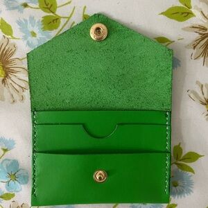 Hand Crafted Green Wallet